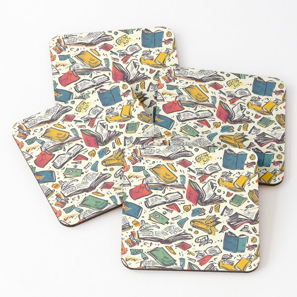 Item preview, Book Aesthetic, Abstract Doodle Books Pattern designed and sold by Desfix.