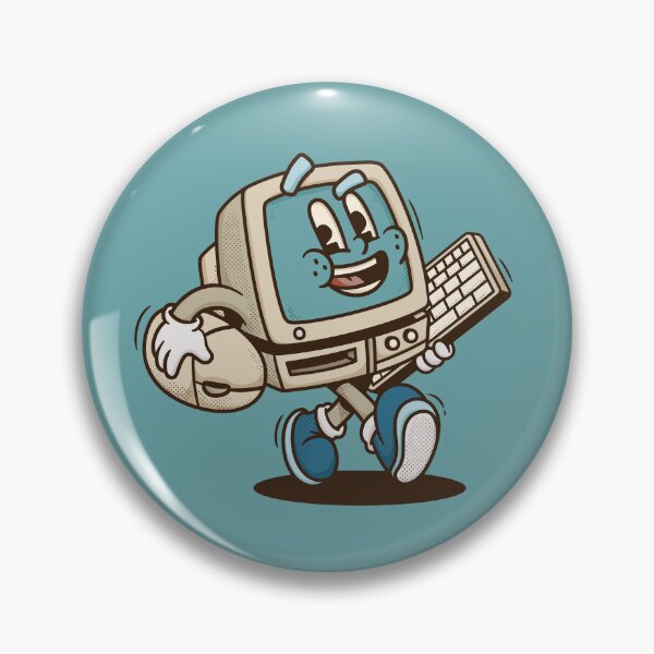 Item preview, Adorable Bytes: Cute Cartoon Vintage Computer Collection designed and sold by Wise-Geek.