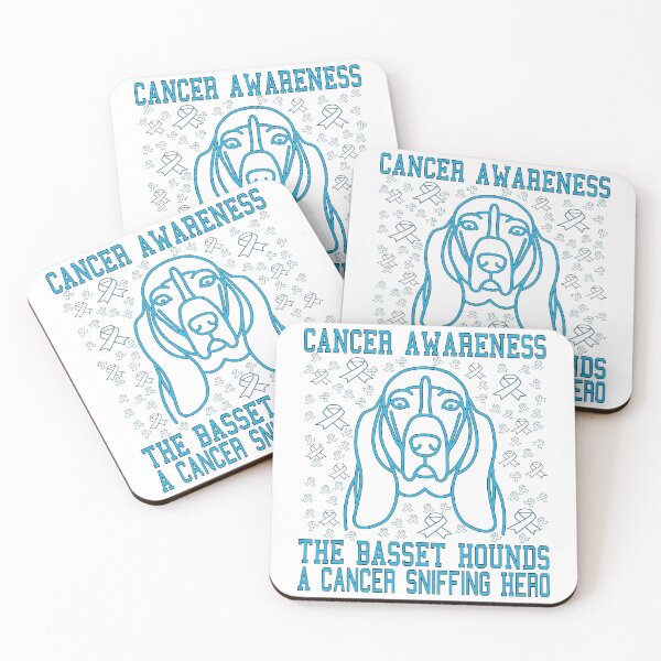Item preview, THE BASSET HOUNDS A CANCER SNIFFING HERO, CANCER AWARENESS designed and sold by Rejiboustarts.