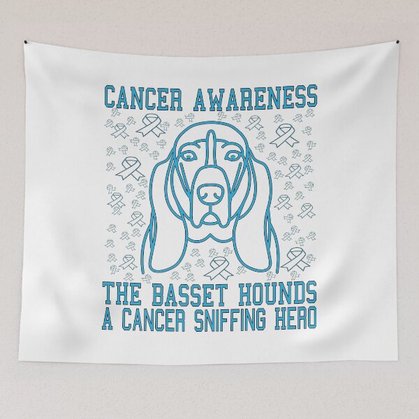 Item preview, THE BASSET HOUNDS A CANCER SNIFFING HERO, CANCER AWARENESS designed and sold by Rejiboustarts.