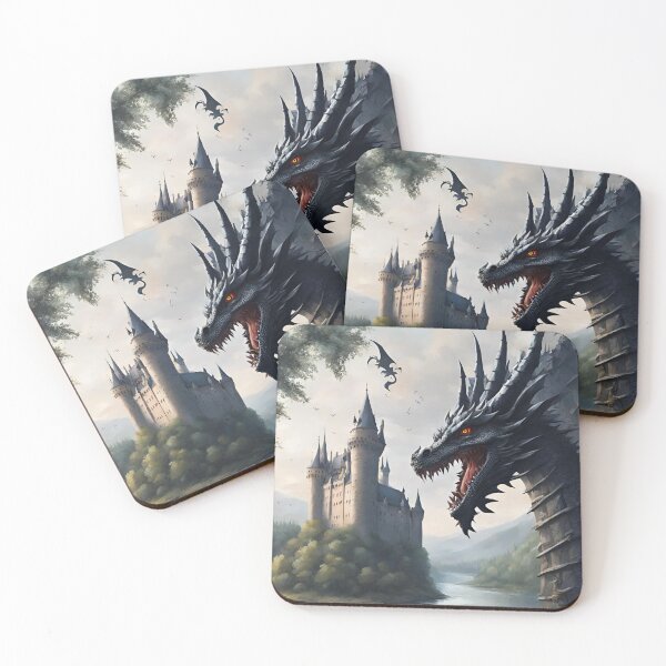 Item preview, gothic castle inhabited by a dragon designed and sold by LYDIA0304.