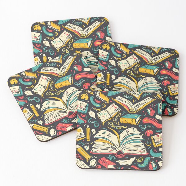 Item preview, Book Aesthetic, Abstract Doodle Books Pattern designed and sold by Desfix.