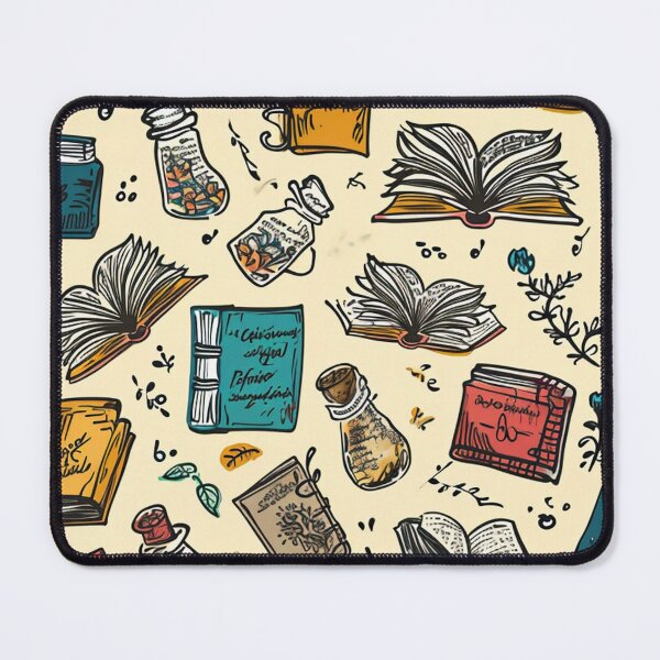 Item preview, Book Aesthetic, Abstract Doodle Books Pattern designed and sold by Desfix.