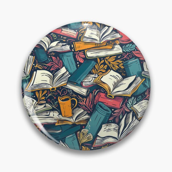 Item preview, Book Aesthetic, Abstract Doodle Books Pattern designed and sold by Desfix.