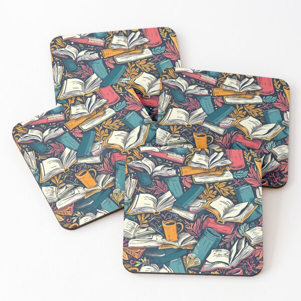 Item preview, Book Aesthetic, Abstract Doodle Books Pattern designed and sold by Desfix.
