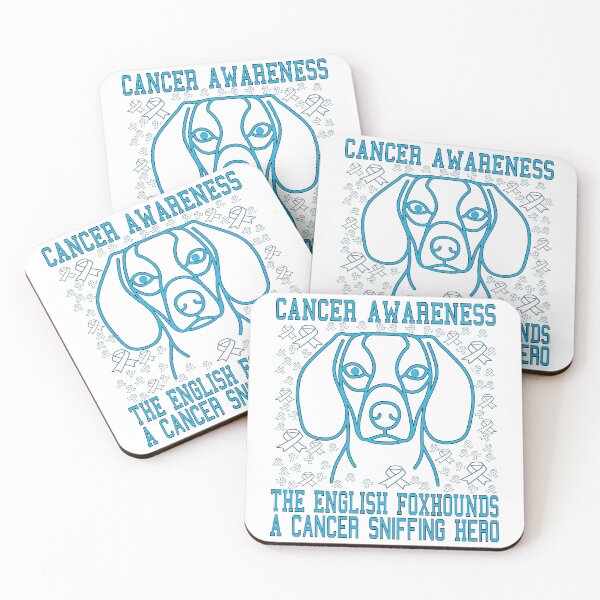 Item preview, THE ENGLISH FOXHOUNDS A CANCER SNIFFING HERO, CANCER AWARENESS designed and sold by Rejiboustarts.