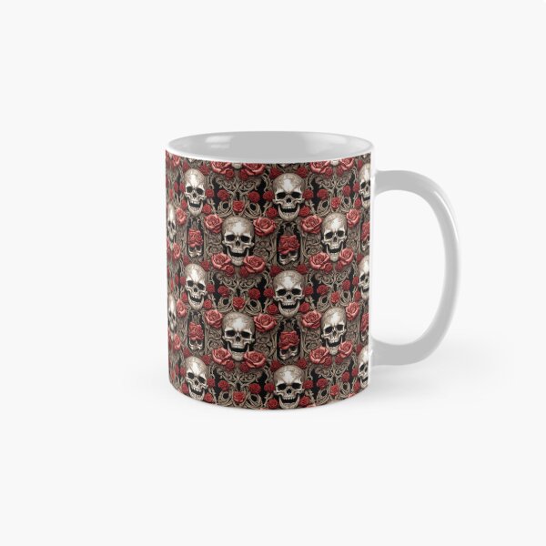 Item preview, rose skull patterned designed and sold by TheDarkVault.
