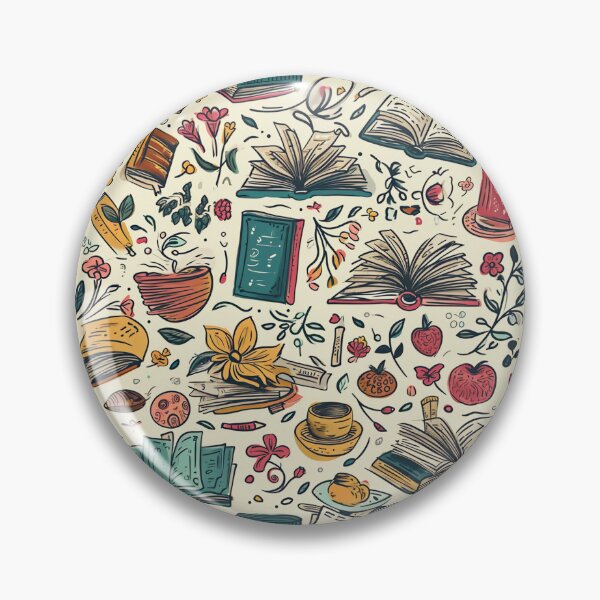 Item preview, Book Aesthetic, Abstract Doodle Books Pattern designed and sold by Desfix.