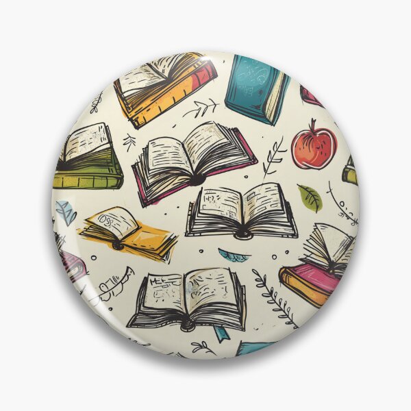 Item preview, Book Aesthetic, Abstract Doodle Books Pattern designed and sold by Desfix.
