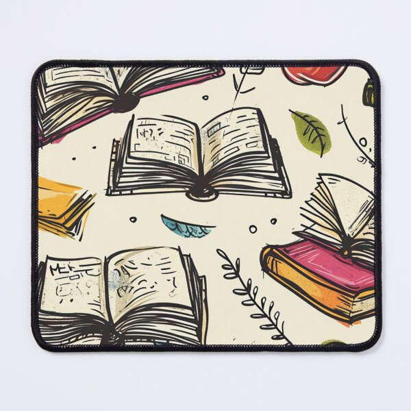 Item preview, Book Aesthetic, Abstract Doodle Books Pattern designed and sold by Desfix.