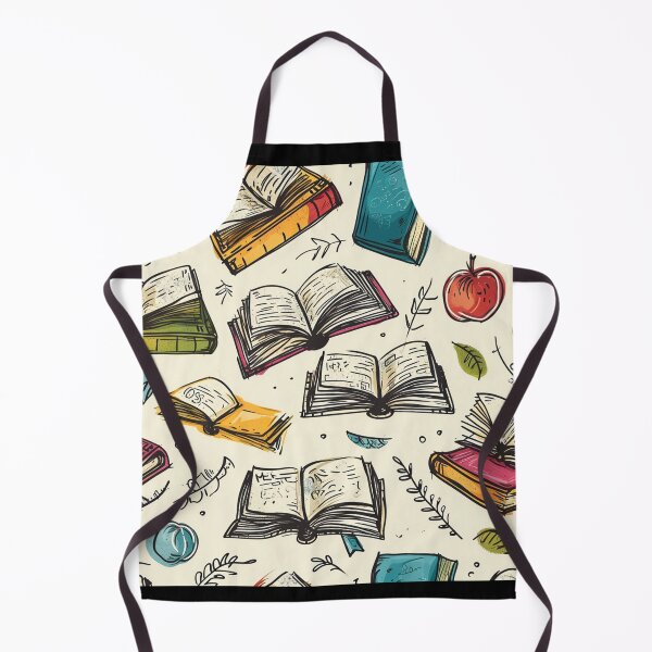 Item preview, Book Aesthetic, Abstract Doodle Books Pattern designed and sold by Desfix.
