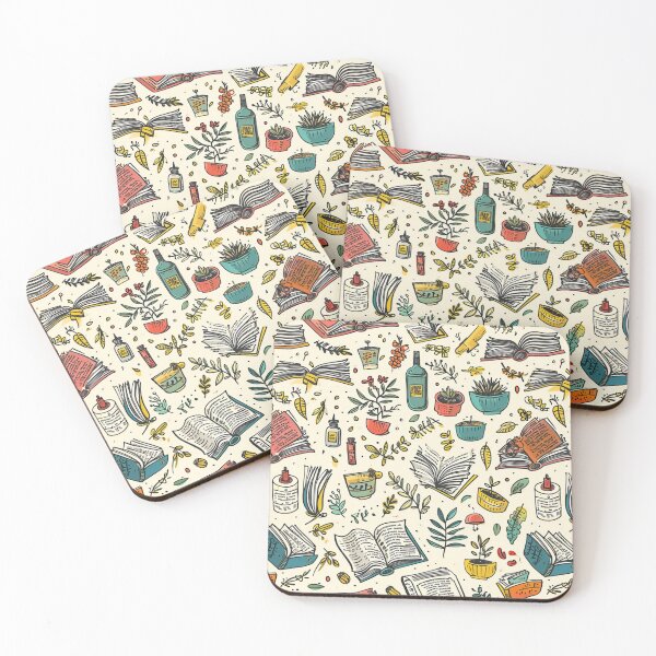 Item preview, Book Aesthetic, Abstract Doodle Books Pattern designed and sold by Desfix.