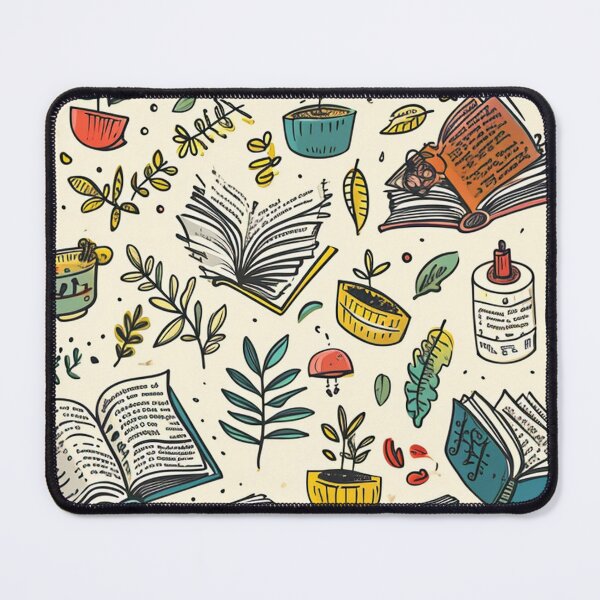 Item preview, Book Aesthetic, Abstract Doodle Books Pattern designed and sold by Desfix.