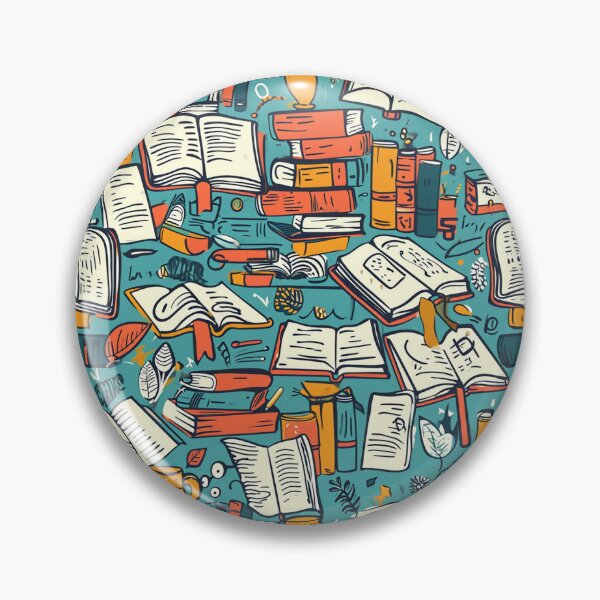 Item preview, Book Aesthetic, Abstract Doodle Books Pattern designed and sold by Desfix.