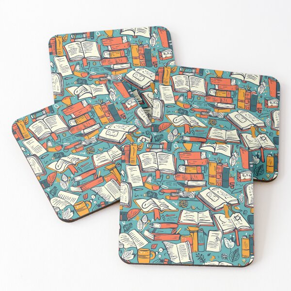 Item preview, Book Aesthetic, Abstract Doodle Books Pattern designed and sold by Desfix.