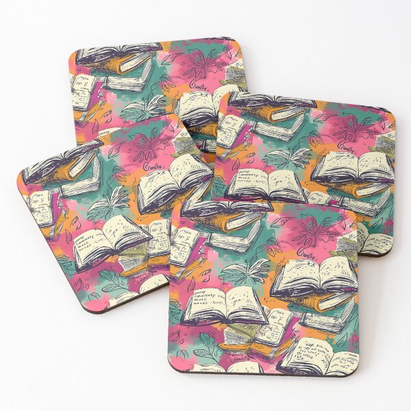 Item preview, Book Aesthetic, Abstract Doodle Books Pattern designed and sold by Desfix.