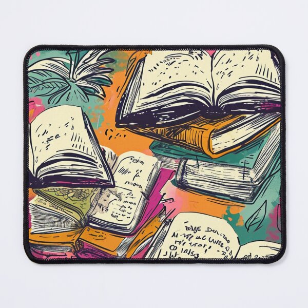 Item preview, Book Aesthetic, Abstract Doodle Books Pattern designed and sold by Desfix.