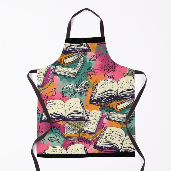 Item preview, Book Aesthetic, Abstract Doodle Books Pattern designed and sold by Desfix.