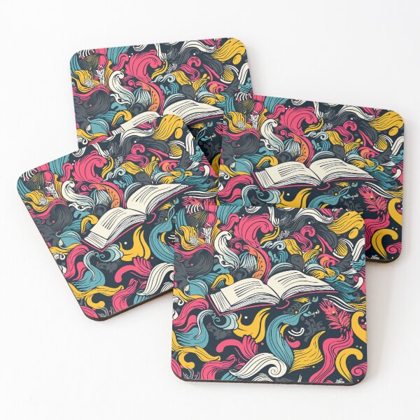 Item preview, Book Aesthetic, Abstract Doodle Books Pattern designed and sold by Desfix.