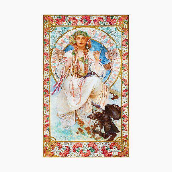 Item preview, Portrait of Josephine Crane Bradley as Slavia, by Alphonse Mucha. HIGH DEFINITION designed and sold by MINDTHECHERRY.