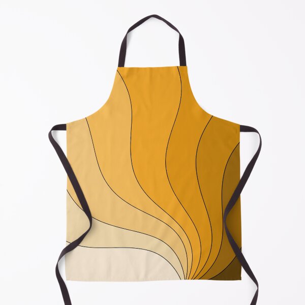 Artikelvorschau, Orange-beige Retro-Wellenkurven entworfen und verkauft von coloryourwings.