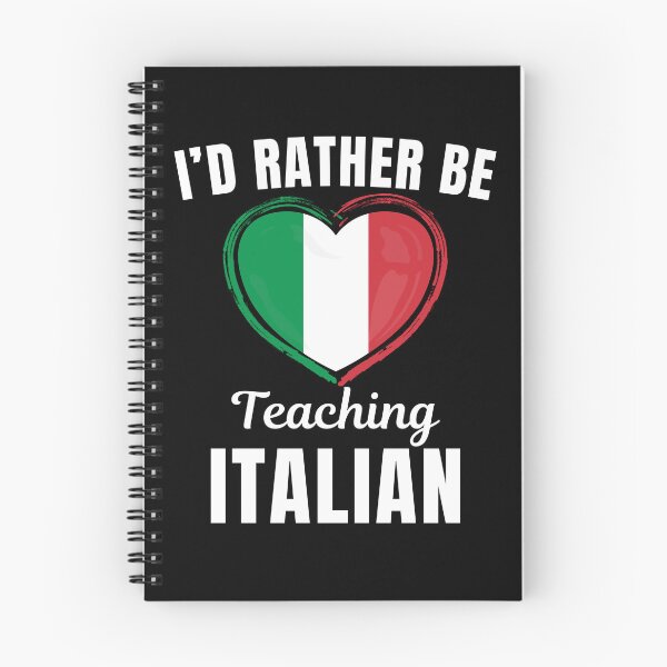 Item preview, I'd rather be teaching Italian, funny Italian language learning or speaking teacher or professor quote or saying designed and sold by NBSStore.