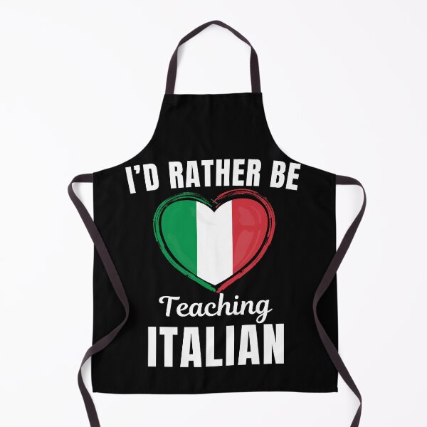 Item preview, I'd rather be teaching Italian, funny Italian language learning or speaking teacher or professor quote or saying designed and sold by NBSStore.