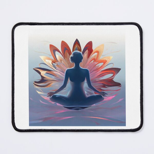Item preview,  Yoga lotus position purple glow designed and sold by bonjourmadame4.