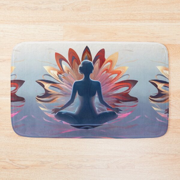 Item preview,  Yoga lotus position purple glow designed and sold by bonjourmadame4.