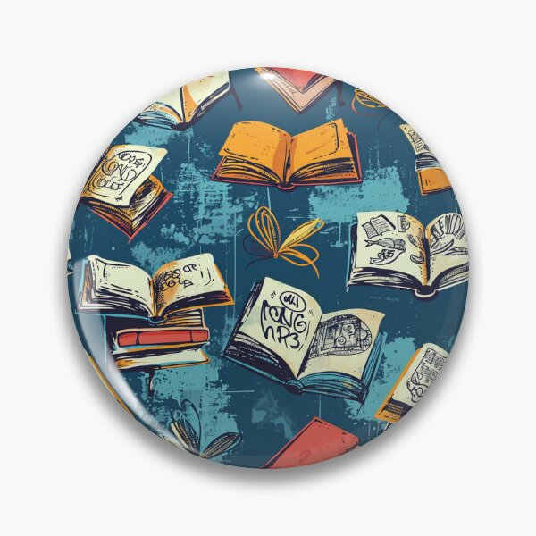 Item preview, Book Aesthetic, Abstract Doodle Books Pattern designed and sold by Desfix.