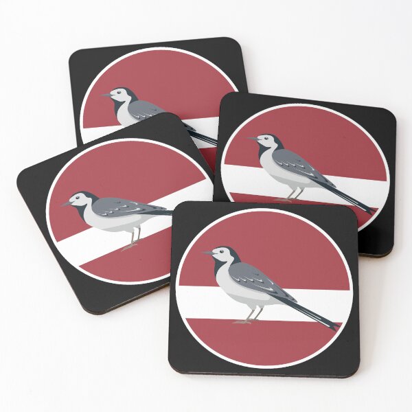 Item preview, Latvia White wagtail Bird Latvian National Animal Flag designed and sold by FlagX.