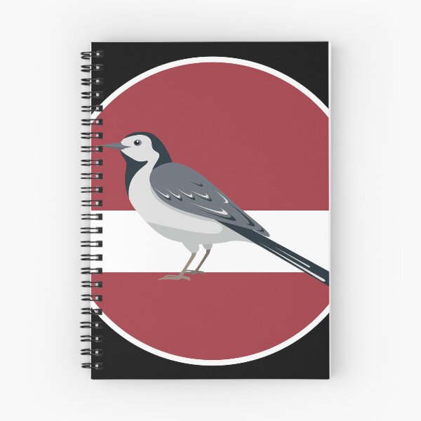 Item preview, Latvia White wagtail Bird Latvian National Animal Flag designed and sold by FlagX.