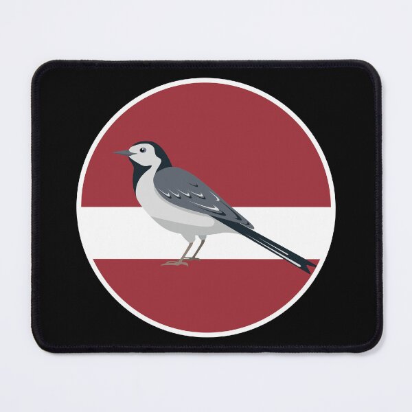 Item preview, Latvia White wagtail Bird Latvian National Animal Flag designed and sold by FlagX.