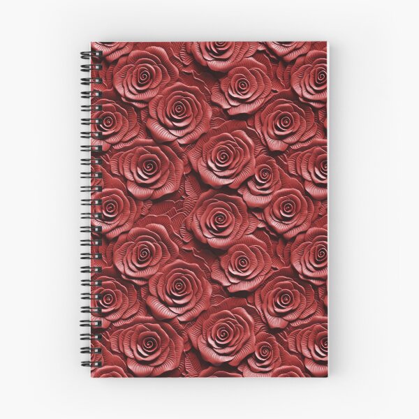 Item preview, Red Rose Floral Embossed Leather Texture designed and sold by Studio2315.