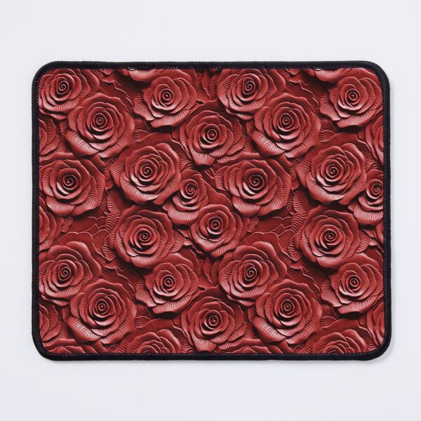 Item preview, Red Rose Floral Embossed Leather Texture designed and sold by Studio2315.