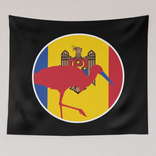 Item preview, Moldova Stork Moldovan National Animal Flag designed and sold by FlagX.