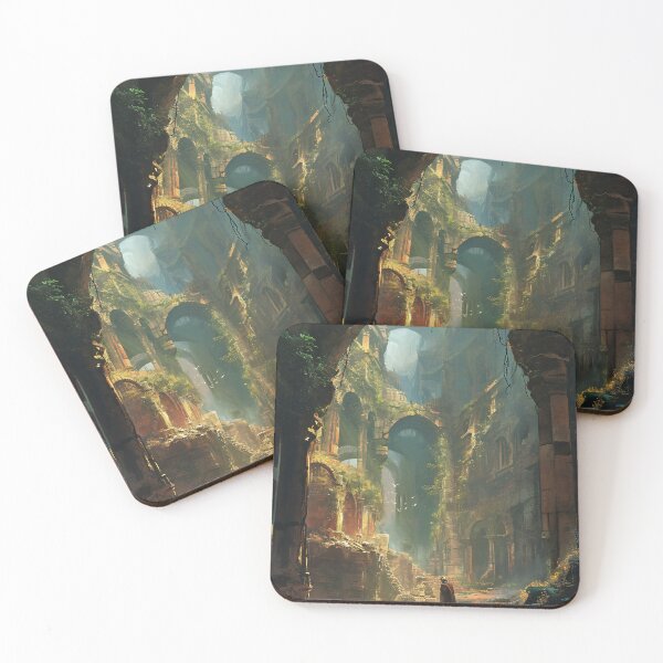 Item preview, Enchanted Ruins: A Mystical Journey Through Nature's Cathedral designed and sold by oanaunciuleanu.