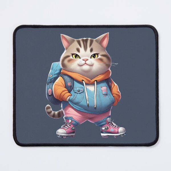 Item preview, Chubby Roller Skater Kitty Cat designed and sold by Keffy.
