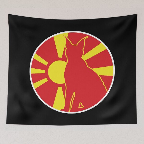 Item preview, Macedonia Lynx Macedonian National Animal Flag designed and sold by FlagX.