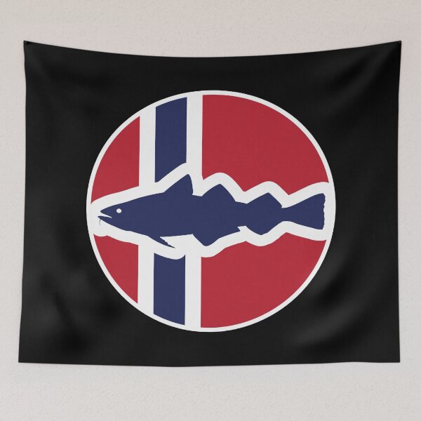 Item preview, Norway Atlantic cod Norwegian National Animal Flag designed and sold by FlagX.