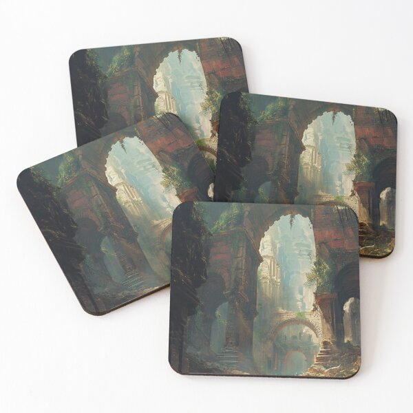 Item preview, Enchanted Ruins: A Mystical Journey Through Nature's Cathedral designed and sold by oanaunciuleanu.
