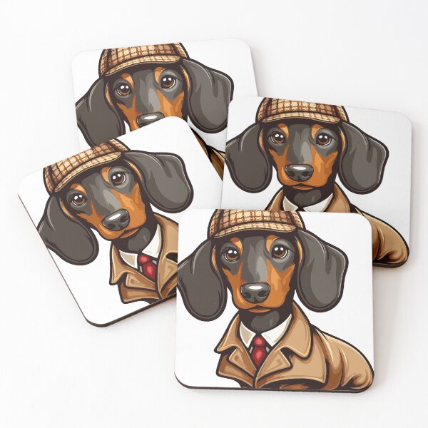 Item preview, Detective Dachshund in Old-Timey outfit designed and sold by Creative  Visions Art.