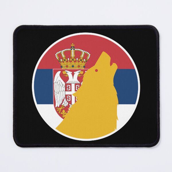 Item preview, Serbia Wolf Serbian National Animal Flag designed and sold by FlagX.