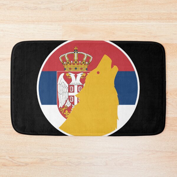Item preview, Serbia Wolf Serbian National Animal Flag designed and sold by FlagX.