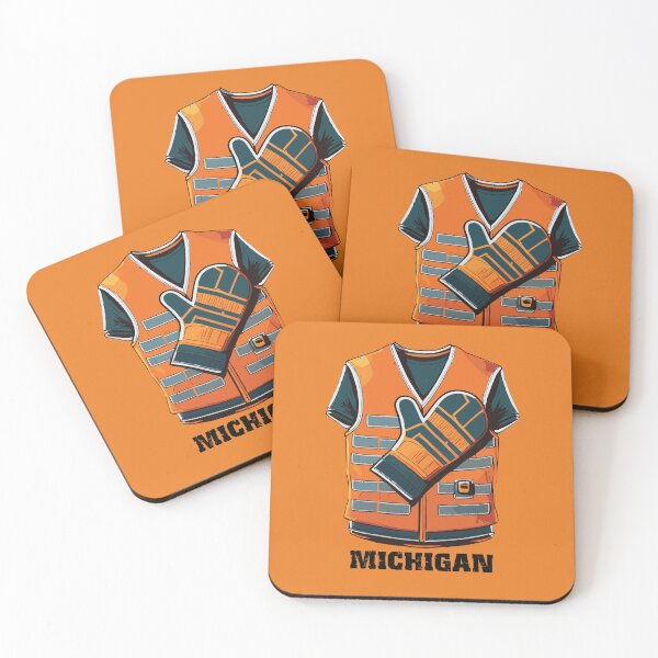 Item preview, Michigan Construction vest designed and sold by Corner-Distro.