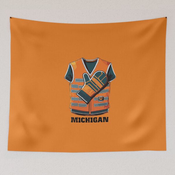 Item preview, Michigan Construction vest designed and sold by Corner-Distro.