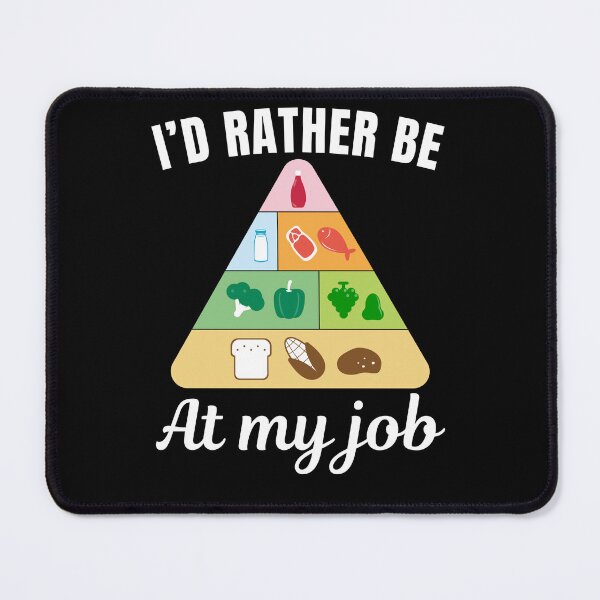 Item preview, I'd rather be at my job, funny nutritionist or dietitians job profession or occupation saying quote designed and sold by NBSStore.
