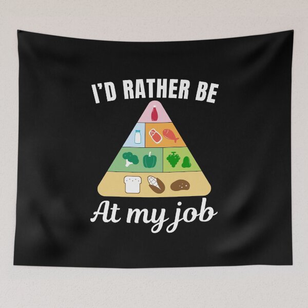 Item preview, I'd rather be at my job, funny nutritionist or dietitians job profession or occupation saying quote designed and sold by NBSStore.