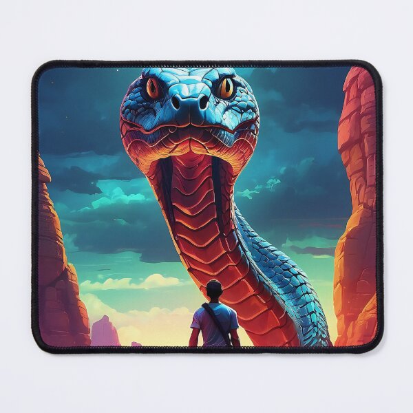 Item preview, Snake Encounter at Dusk: The Serpent’s Majesty designed and sold by ArtComixHaven.