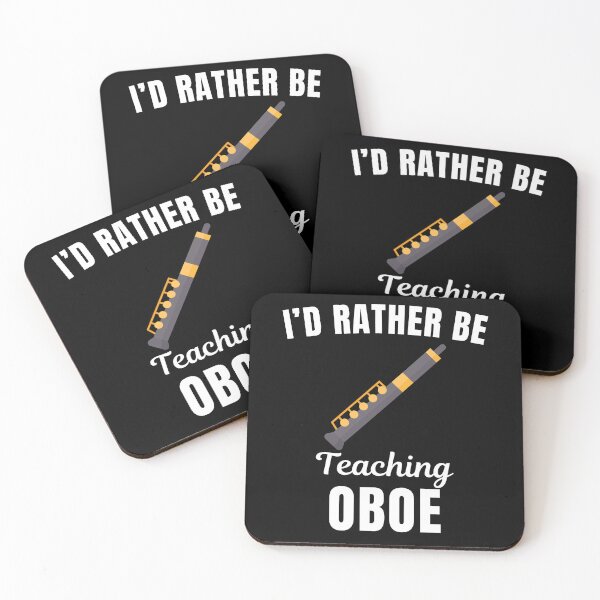 Item preview, I'd rather be teaching oboe, funny oboist, oboe instrument teachers lovers and musicians saying or quote designed and sold by NBSStore.